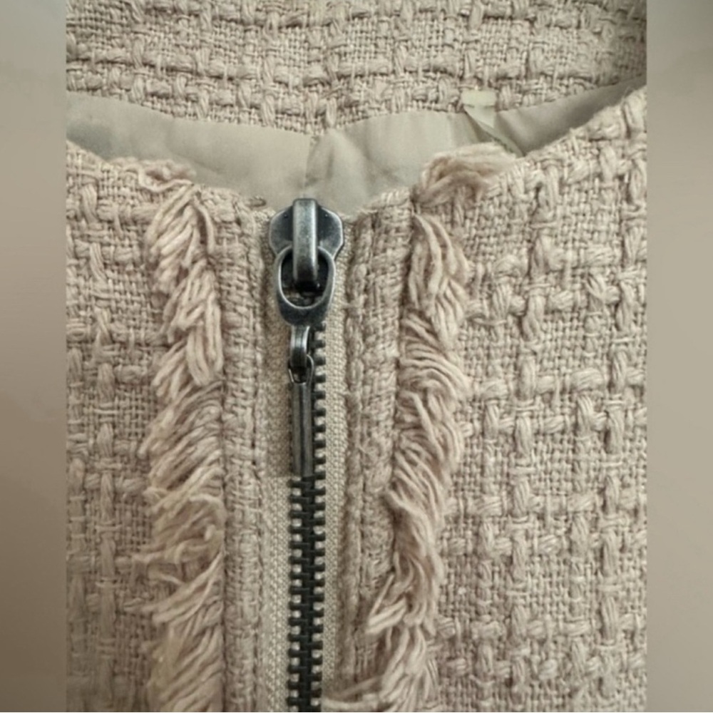 Rebecca Taylor Tweed Zip Up Blazer - Picture 4 of 16